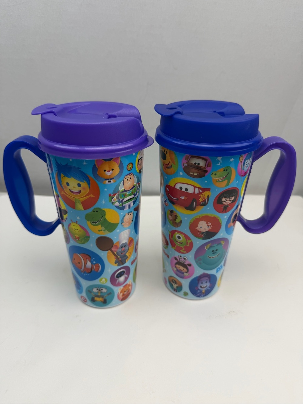 2026 Disney Parks Resort Reusable Refillable 16OZ Mugs Pixar Lid SET 2 ColorsNew - Picture 5 of 10